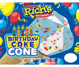 Rich's<br>Birthday Cake Cone