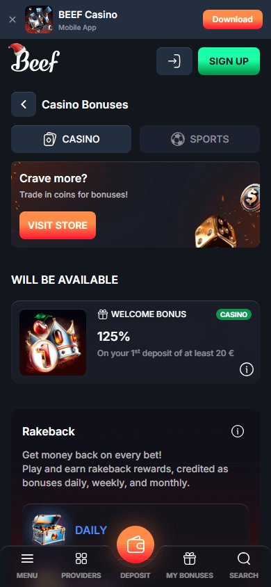 Unser Erfahrungsbericht über Beef Casino - Login, Bonus und Erfahrungen getestet in Germany
